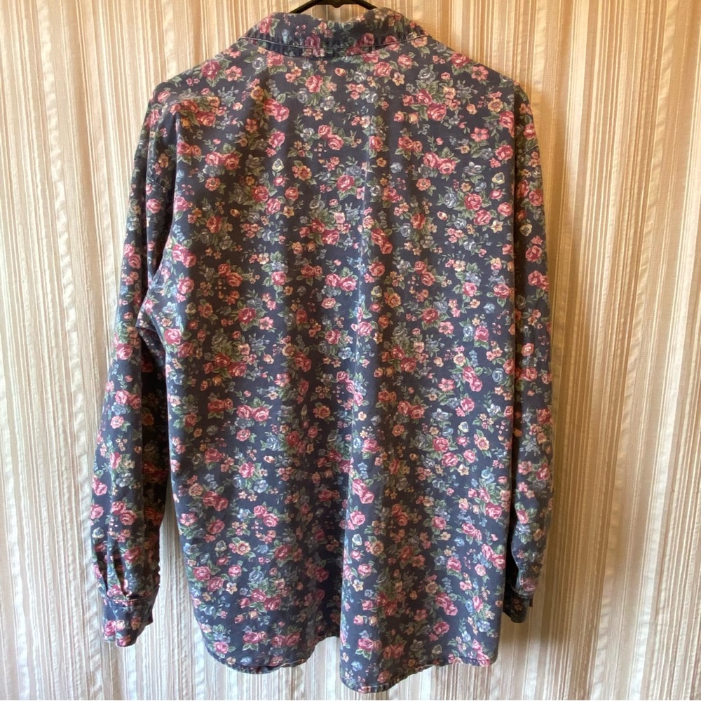 Vintage Floral Button-Down Shirt - Picture 2 of 4